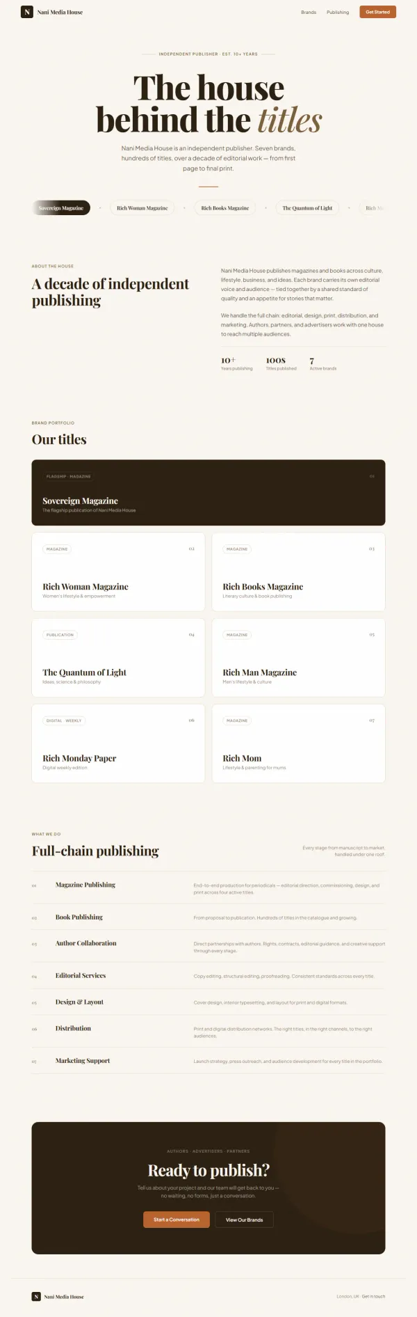 Nani Media House - Creative media production house